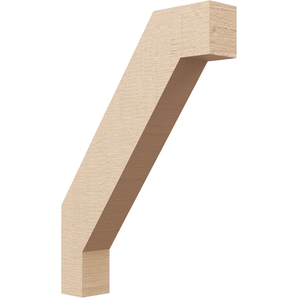 Ekena Millwork 3-inch W x 16-inch D x 22-inch H Burlington Rough Cedar Woodgrain TimberThane Knee Brace, Primed BRCUR03X16X22BURRCPR - main